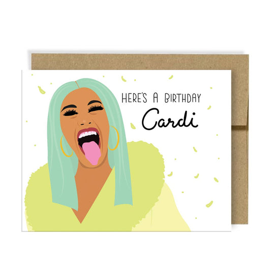 Birthday Cardi Card - Jade Record Shoppe