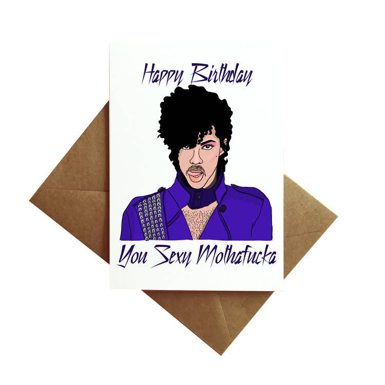 Prince Birthday Card - Jade Record Shoppe