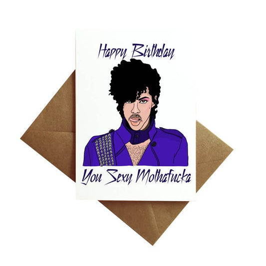Prince Birthday Card - Jade Record Shoppe