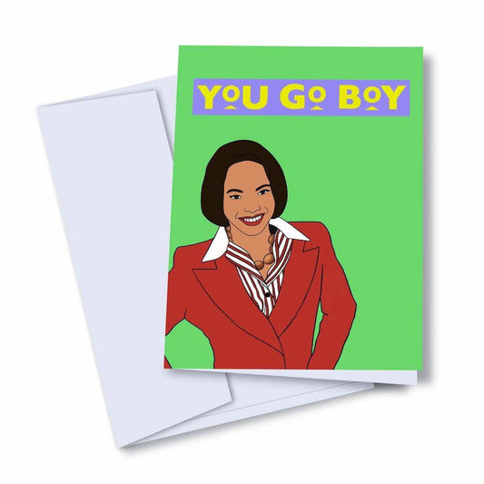 You Go Boy! Card - Jade Record Shoppe