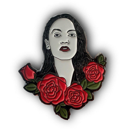 Alexandria Ocasio-Cortez Pin - Jade Record Shoppe