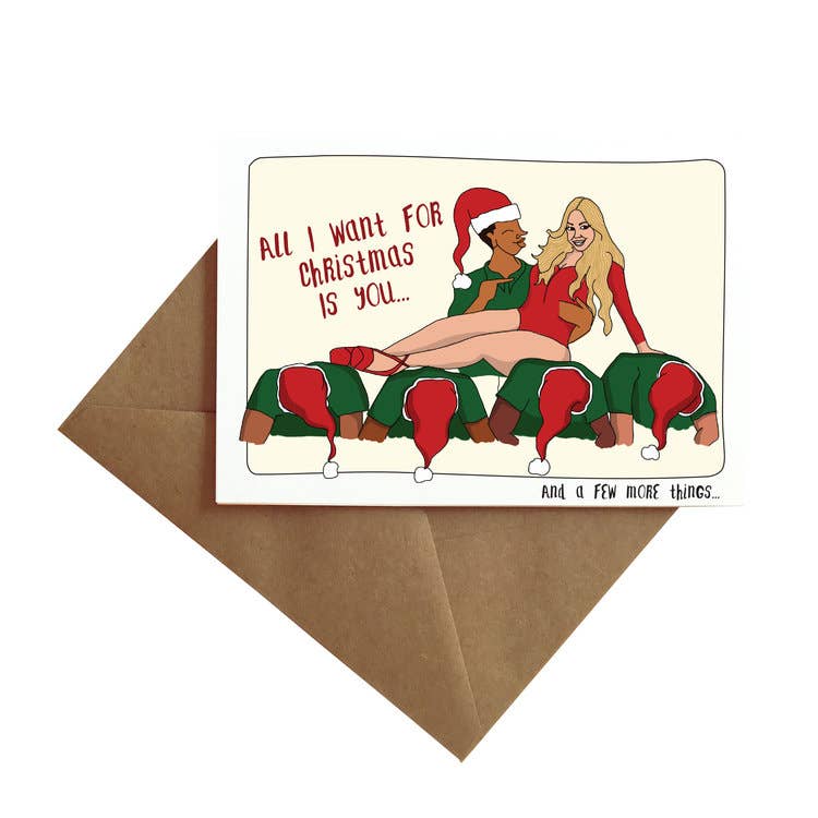 All I Want for Christmas Is You Card - Jade Record Shoppe