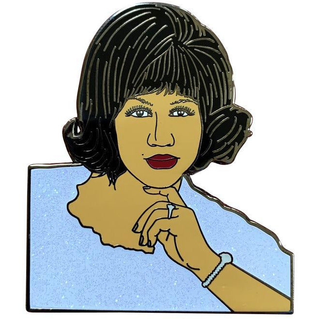 Aretha Lapel Pin - Jade Record Shoppe