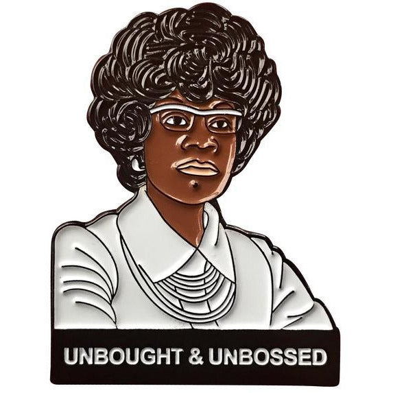 Shirley Chisolm Lapel Pin - Jade Record Shoppe